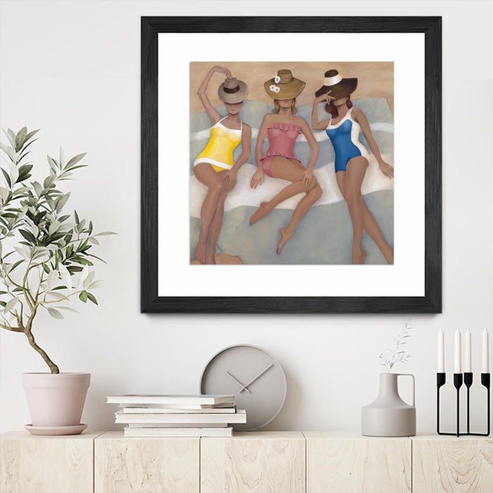\"The Orange County Club.tif\" Matted and Framed Black 30x30 Wall Art