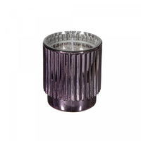 4.6 Oz Ribbed Electroplated Scented Candle Tropical Dreams - Set of 2