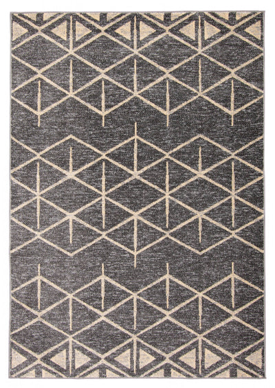 Davina Grey Area Rug - 6'7" X 9'10" 