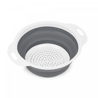 Collapsible Colander Small White/Grey - Set of 2 Cookware