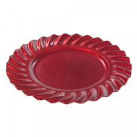 Charger Plate Wavy Red 13