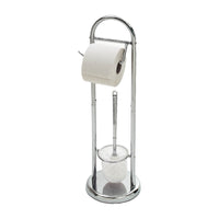 Chrome Toilet Paper and Brush Holder Bath Accessories