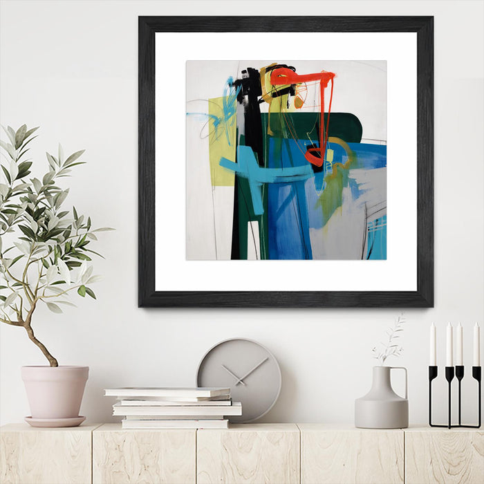 \"Return The Fork\" Matted and Framed Black 30x30 Wall Art