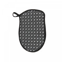 Silicon Print Potholder Geo Black - Set of 4