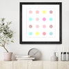 "Pink Iv" Matted and Framed Black 36x36 Wall Art