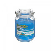 18 Oz Scented Jar with Glass Lid Ocean Dreams - Set of 2 Candle