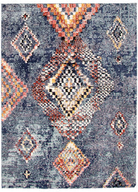 Makondo Mosaique Blue Area Rug - 5'3
