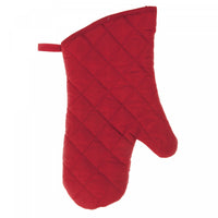 Quilted Oven Mitt Red 7.5