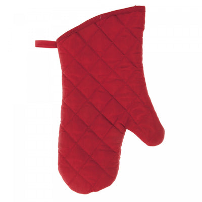 Quilted Oven Mitt Red 7.5" x 13" - Set of 4|Mitaine de four piquée rouge de 7,5 po x 13 po - ensemble de 4