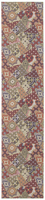 Bellezza Red-Green Area Rug - 2'2\" x 50'0\"