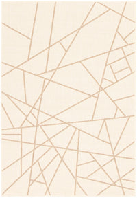 Sadie Abstract Champagne-Taupe Area Rug - 3'11