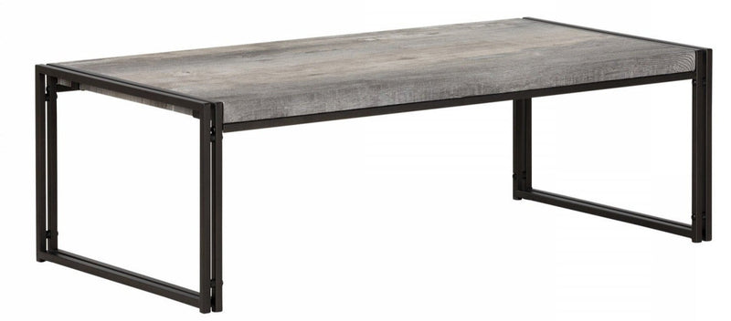 Gimetri Rectangular Coffee Table - Soft Grey