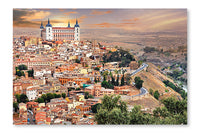 Toledo Over Sunset 24x36 Wall Art Fabric Panel Without Frame