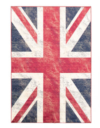 Union Jack Navy Red Area Rug - 3'9