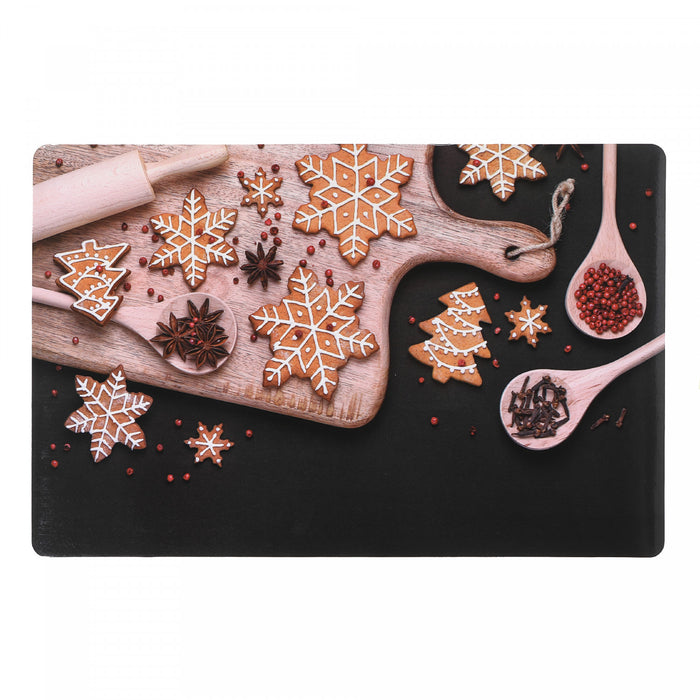 Plastic Placemat Holiday Cookies - Set of 12