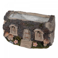 Mango Tree Stump Planter House with Windows Figure