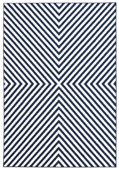 Dodie Blue-Ivory 5'3" x 7'7" Area Rug