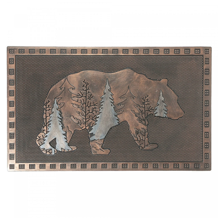 Rubber Evergreen Bear Floormat