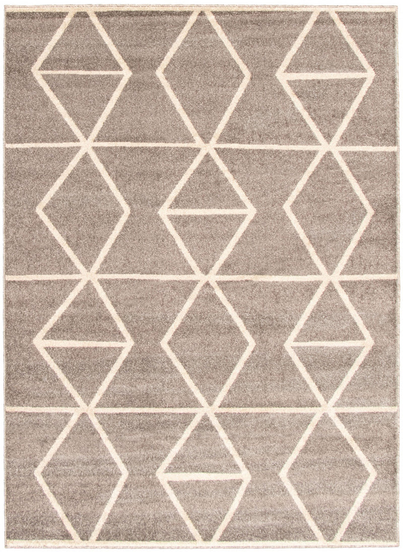 Anandi Grey-Ivory Area Rug - 3'11" x 5'7"