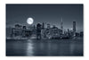 New York City At Night 28x42 Wall Art Fabric Panel Without Frame