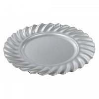 Charger Plate Wavy Silver 13