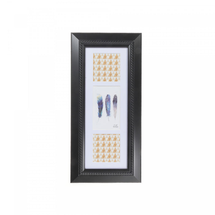 Arcadian Black Photo Frame 2-4x4 + 1-4x6 Frames