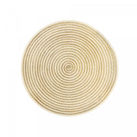 Woven Round Gold Shimmer Placemat - Set of 12