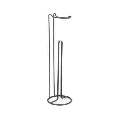 Round Toilet Paper Holder Stand 4 Rolls Black|Support pour papier hygiénique rond noir à capacité de 4 rouleaux