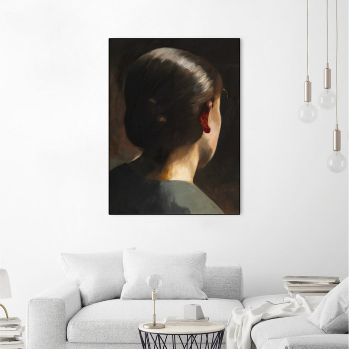 \"Ines\" Canvas Framed Black 18x24 Wall Art