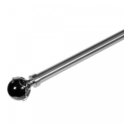 25/28mm Drape Pole Set Black Pearl - Nickel|Ensemble de tringles à rideaux de 25 à 28 mm avec perles noires - couleur nickel