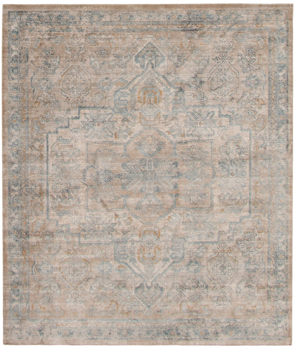 Baina Heriz Beige-Grey Area Rug - 5'3\" x 6'7\"