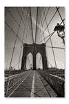 Brooklyn Bridge in New York City 16x24 Wall Art Fabric Panel Without Frame