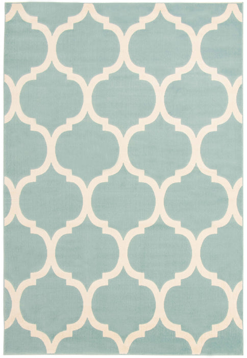 Aliya Aqua 4'7\" x 6'7\" Area Rug