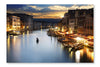 Grand Canal At Night, Venice 24x36 Wall Art Frame And Fabric Panel