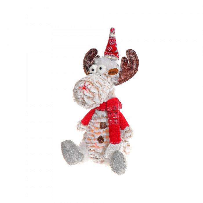 LED Chip the Reindeer Plush Sitter Figure