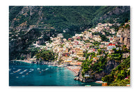 Amazing Amalfi Coast 28x42 Wall Art Fabric Panel Without Frame