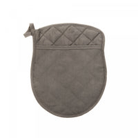 Quilted Potholder with Pocket Grey - Set of 4