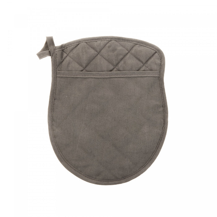 Quilted Potholder with Pocket Grey - Set of 4