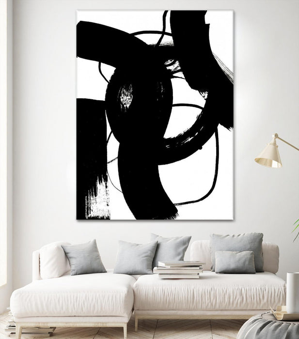 \"Blackthoroughfares Ii\" Giant Art 72x54 Wall Art
