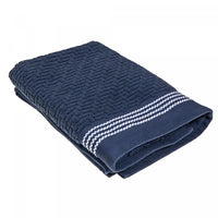 Luxury Stitch Bath Towel 30 x 60 Blue - Set of 2 Towels
