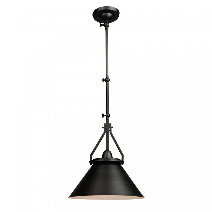 Brydon 1-Light Black Wall Sconce Pendant