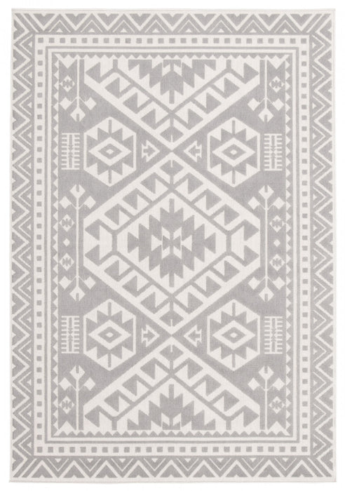 GaiaLight Grey 6'7\" x 9'6\" Area Rug