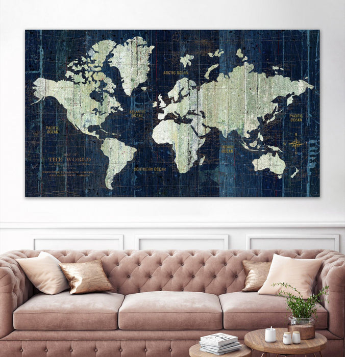 \"Old World Map\" Giant Art 84x48 Wall Art