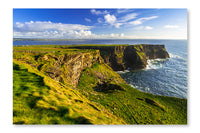 Cliffs of Moher in Ireland At Sunny Day 16x24 Wall Art Fabric Panel Without Frame
