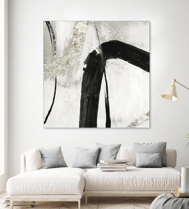 \"Black Ink Ii\" Giant Art 72x72 Wall Art