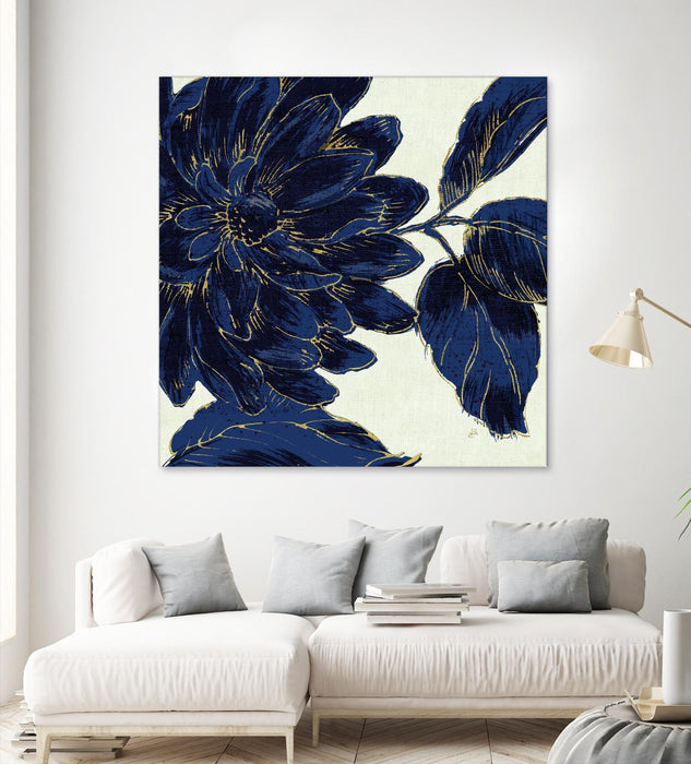\"Indigo Garden I\" Giant Art 54x54 Wall Art