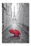 Eiffel Tower View From The Street of Paris 24x36 Wall Art Fabric Panel Without Frame