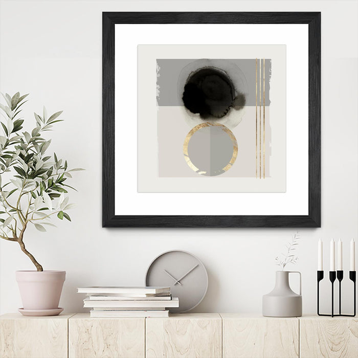 \"Dream Life Inspired Ii\" Matted and Framed Black 30x30 Wall Art