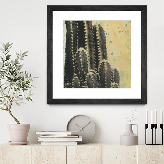 \"Desert Dreams Iv\" Matted and Framed Black 30x30 Wall Art