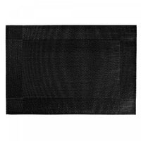 Vinyl Placemat Classic Black - Set of 12
